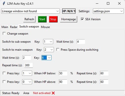 lineage 2 mobile Auto change weapon to buff