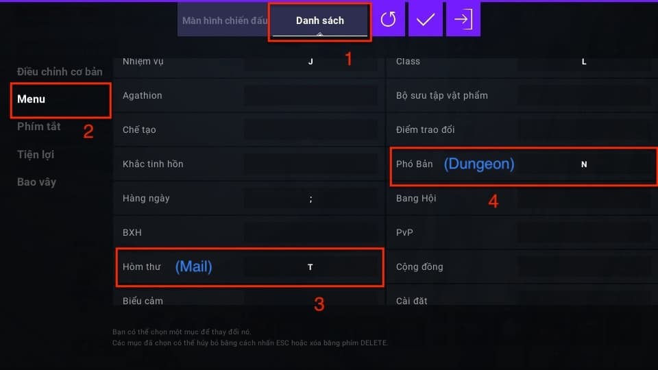 cài đặt bàn phím game l2m