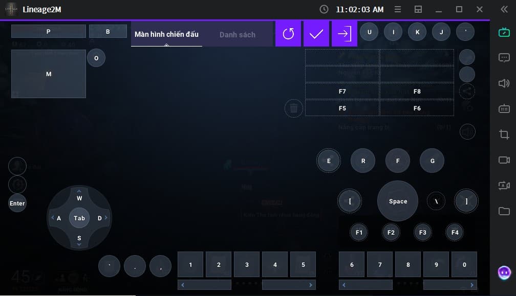 Cài đặt bàn phím Auto L2M Purple